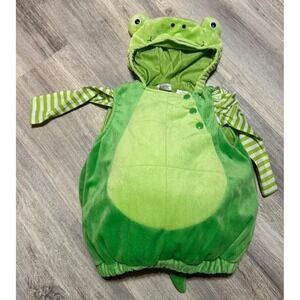 Target Frog Costume Baby Toddler 12 18 Months Green Hooded Jumpsuit